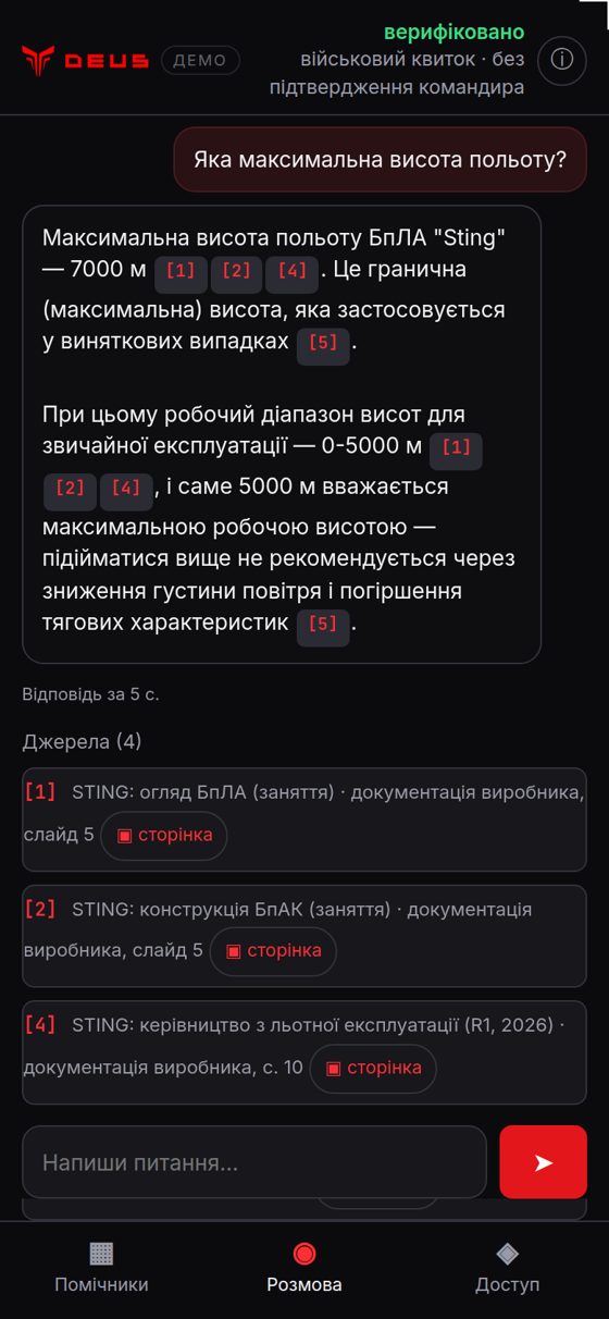Відповідь інструктора з джерелами